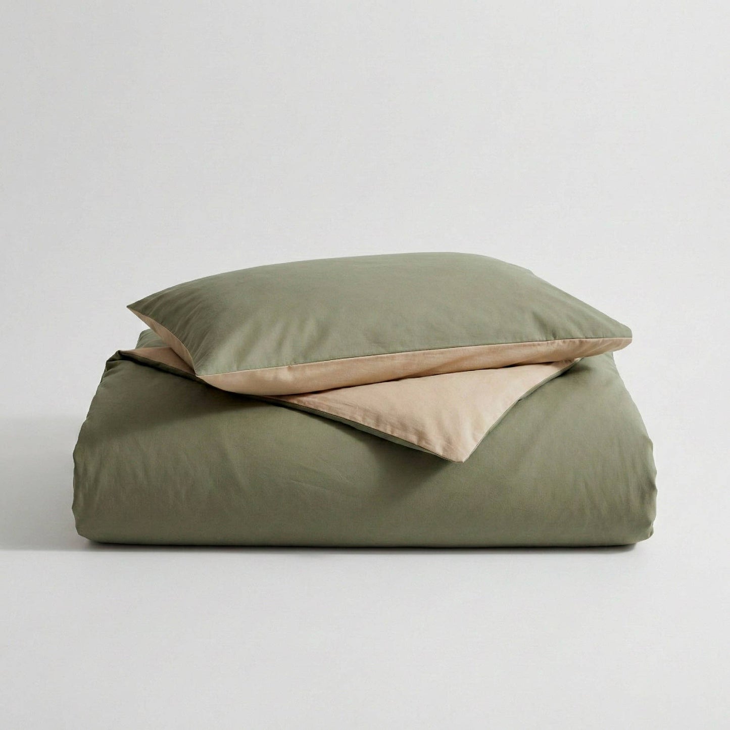 Duvet cover set 100% cotton reversible two-tone PEPA