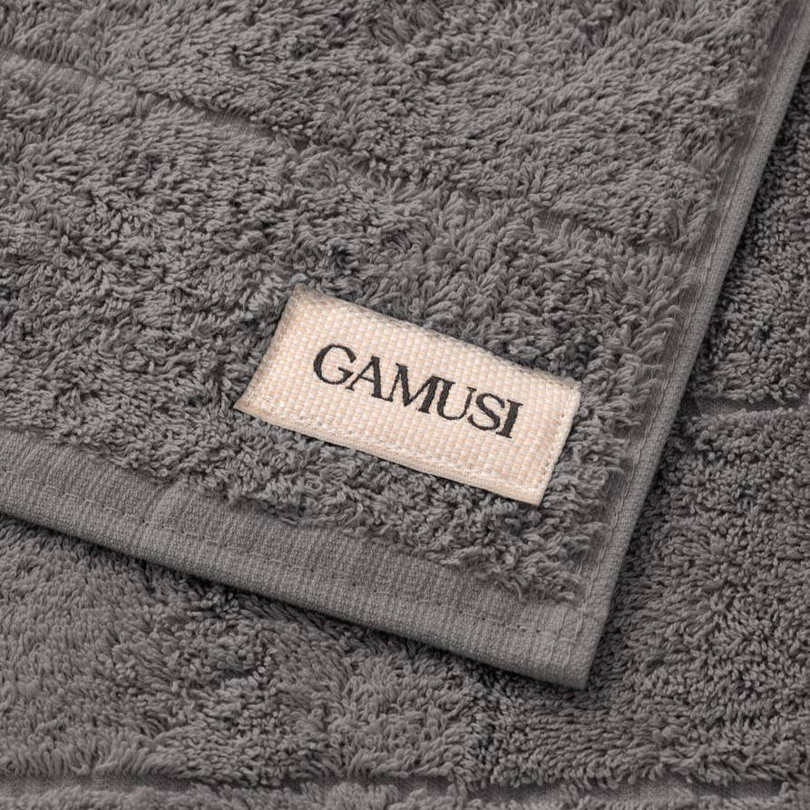 Set of 3 Terry Bath Towels 100% Cotton 600g