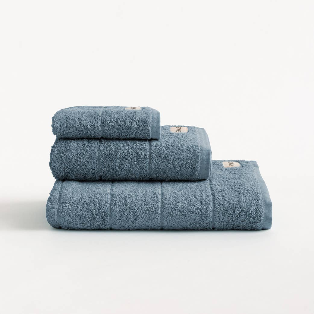 Set of 3 Terry Bath Towels 100% Cotton 600g