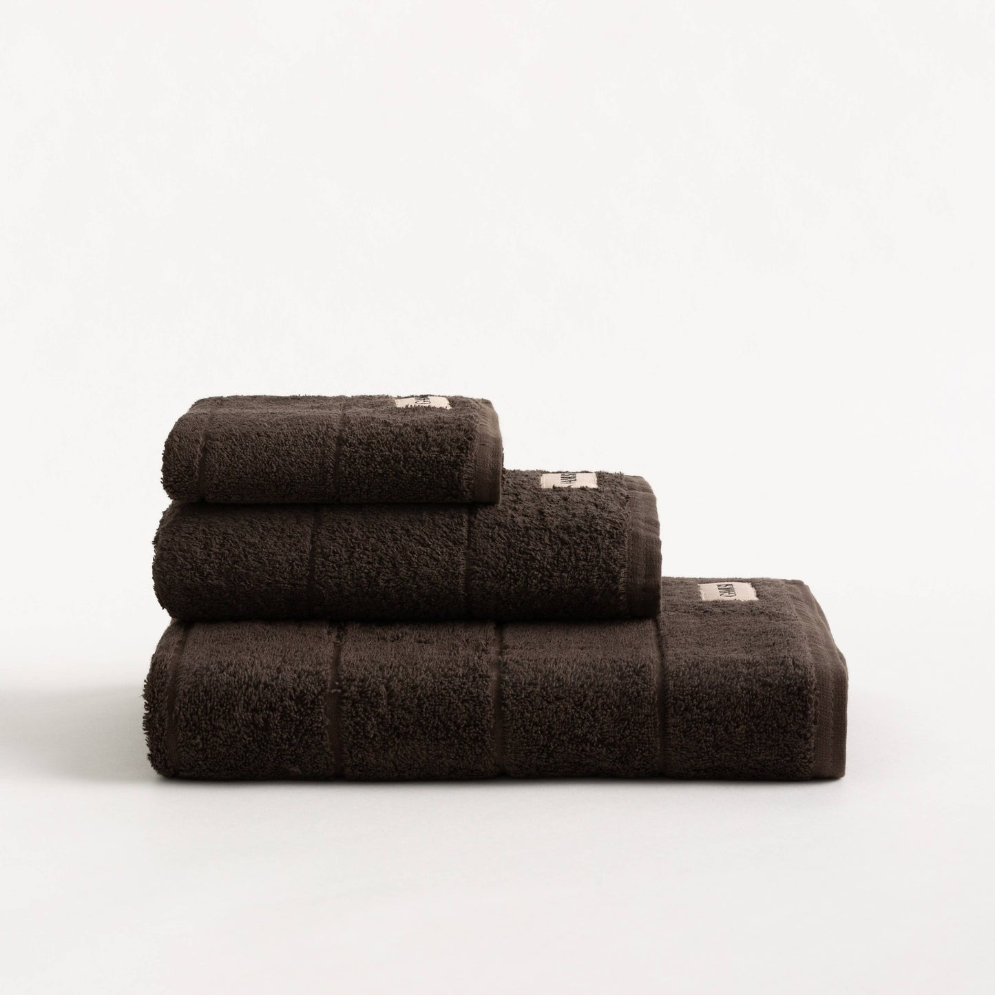Set of 3 Terry Bath Towels 100% Cotton 600g